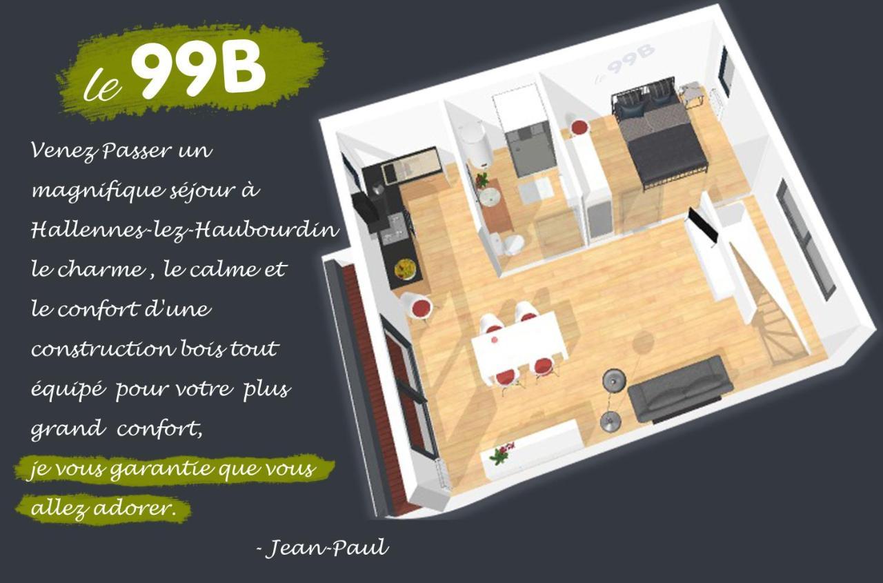 Le 99B Modern Apartment Queen Size Bed Connected Tv Hallennes-lez-Haubourdin Exterior photo